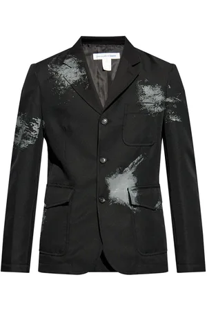Comme des Garçons Enkeltradet blazer med splatter-tryk