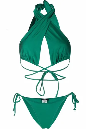 Noire Swimwear Bikinisæt med trekantet skål og satin-finish