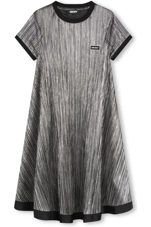 DKNY Mellemlang kjole med plisseringer