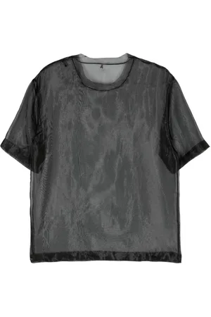 Patrizia Pepe Gennemsigtig organza-T-shirt