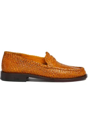 Marni Loafers i læder og vævet design