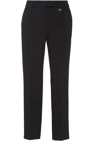 Prada Cropped grain-de-poudre bukser
