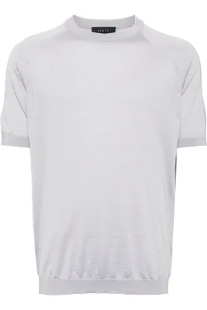 Sease Strikket T-shirt med raglanærmer