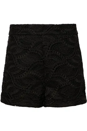 ERMANNO SCERVINO Shorts med guipure-blonde