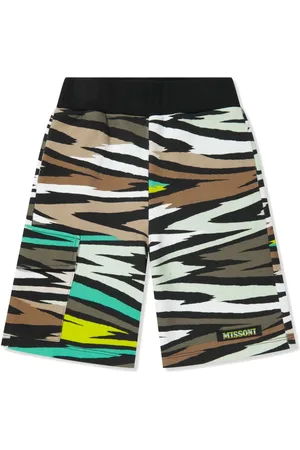 Missoni Shorts i økologisk bomuld med zigzagtryk