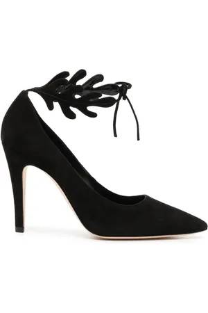 Manolo Blahnik Florettehi 100mm pumps i ruskind