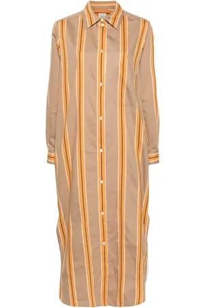 Totême Skjortekjole i jacquard med striber