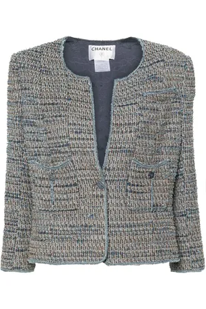 CHANEL Tweed-jakke med frynser fra 2003