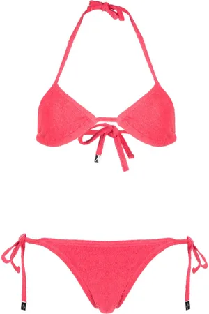 The Attico Sæt med trekantsbikini i frotté