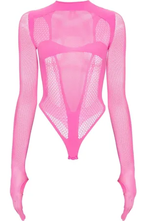 GCDS Bodysuit i jersey med mesh-paneler