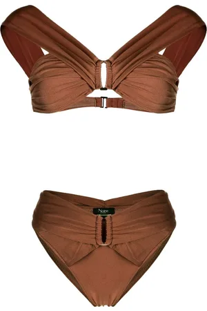 Noire Swimwear Bikini med off-shoulder-snit og ruchet detalje