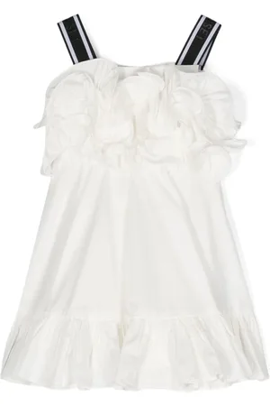 Twin-Set Poplin-skjortekjole med flæsedetalje