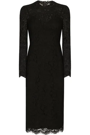 Dolce & Gabbana Midi-kjole med blondeblomster