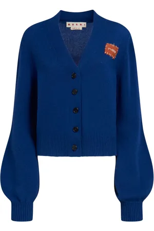 Marni Cardigan i kashmir med logomærke