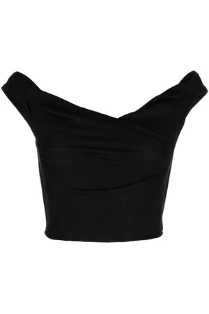 RTA Cropped top med vandfaldsudskæring