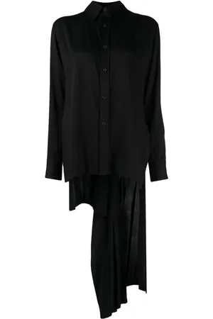 YOHJI YAMAMOTO Plisseret high-low nederdel