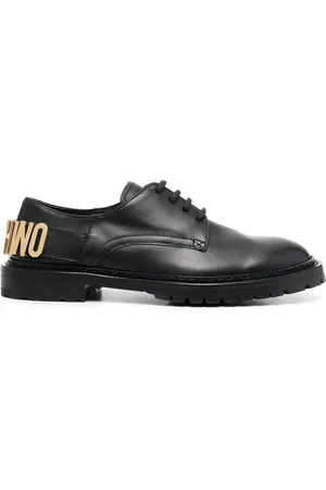 Moschino Oxfords-lædersko med logo-bogstaver