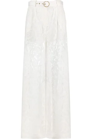 ZIMMERMANN Wonderland Lace bukser med brede ben