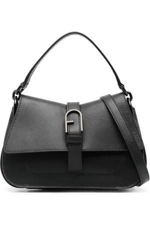 Furla Mini Flow skuldertaske i læder