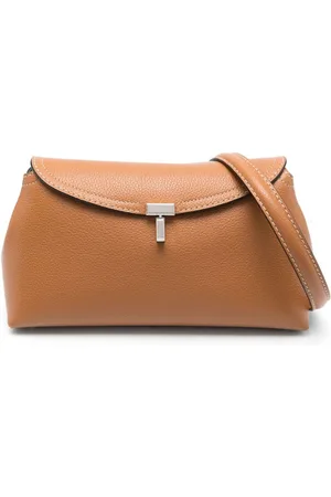 Totême T-Lock clutch i læder