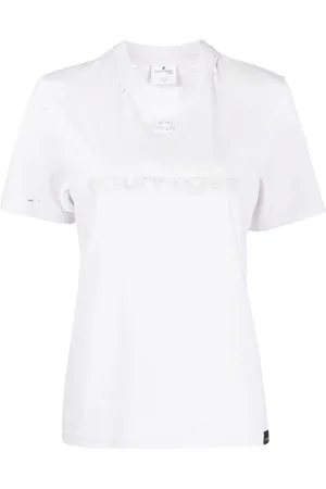 Courrèges T-shirt med logotryk