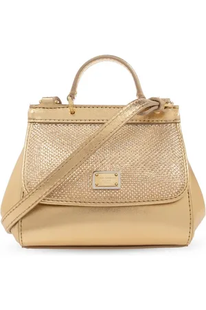 Dolce & Gabbana Mini Sicily taske med metallisk effekt