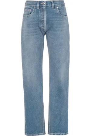 Prada Lavtaljede jeans i økologisk denim