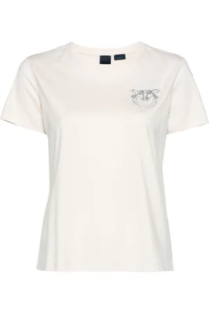 Pinko T-shirt med Love Birds-applikation
