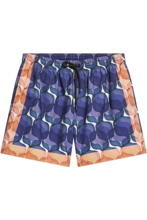 DRIES VAN NOTEN Badeshorts med geometrisk tryk