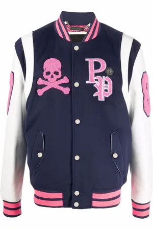 Philipp Plein Varsity-jakke med broderet logo