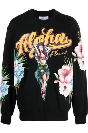 Philipp Plein Sweatshirt med blomstertryk