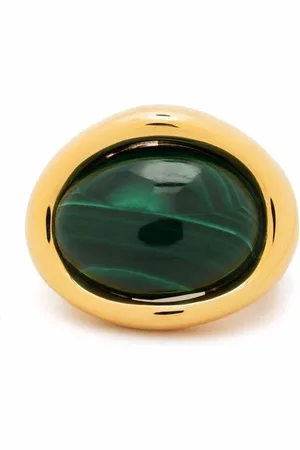 CHARLOTTE CHESNAIS Neo Turtle malachite ørecuff