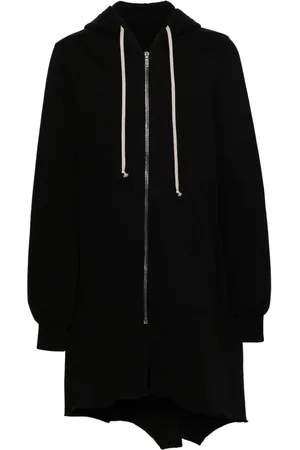 Rick Owens Asymmetrisk hættetrøje med lynlås