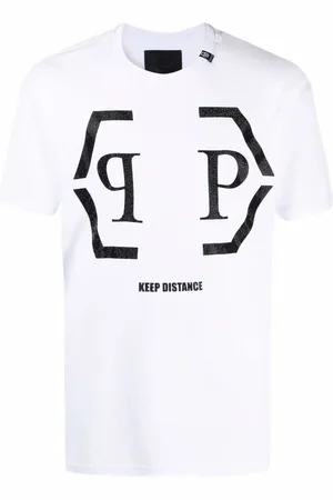 Philipp Plein T-shirt med sekskantet logo