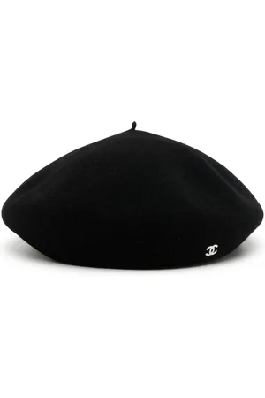 CHANEL Beret med broderet CC-logo