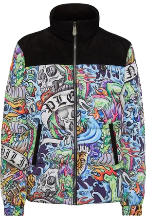 Philipp Plein Dunjakke med tattoo-tryk