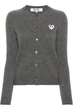 Comme des Garçons Cardigan med hjerteudsmykning