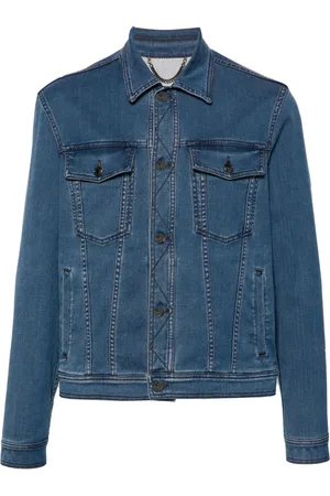 CANALI Denimjakke med klassisk krave