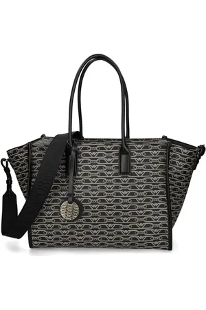 Emporio Armani Tote med jacquard-logomotiv