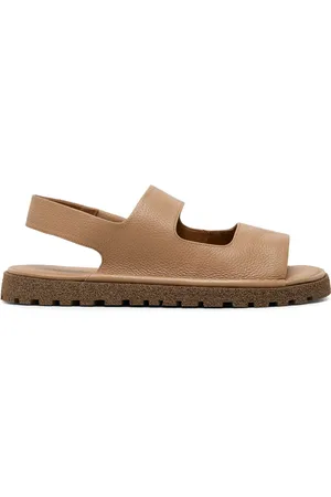MARSÈLL Sandaler i læder med udskæringsdetalje