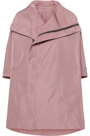 Rick Owens Regnfrakke i twill med lynlås