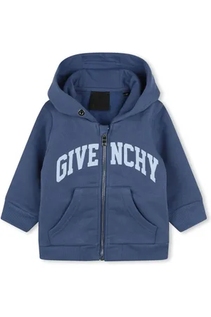 Givenchy Hættetrøje med logotryk og lynlås