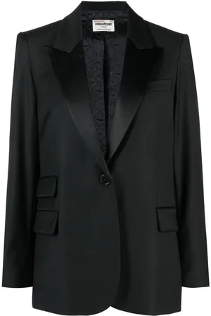 Zadig & Voltaire Enkeltradet draperet Venus blazer
