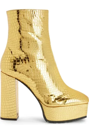 Giuseppe Zanotti Morgana 120mm ankelstøvler med krokodilleeffekt