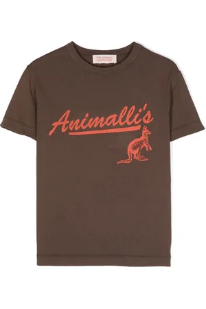 The Animals Observatory The Walnut T-shirt med logotryk