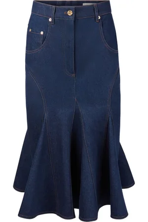 Nina Ricci Mellemlang denimnederdel