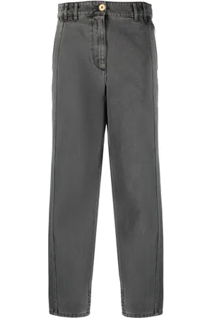 Patou Jeans med lige ben og broderet logo