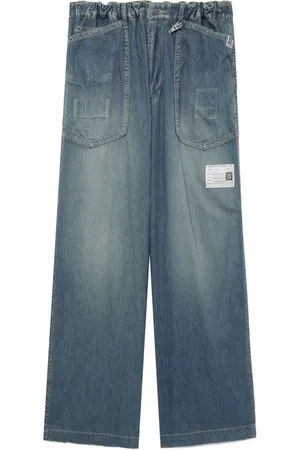 Maison Mihara Yasuhiro Justerbare jeans med brede ben