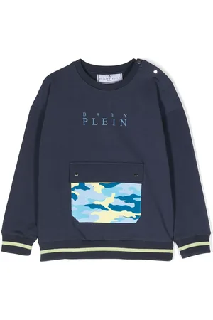 Philipp Plein Sweatshirt med rund hals og logotryk