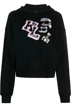Karl Lagerfeld Ikon Varsity hættetrøje